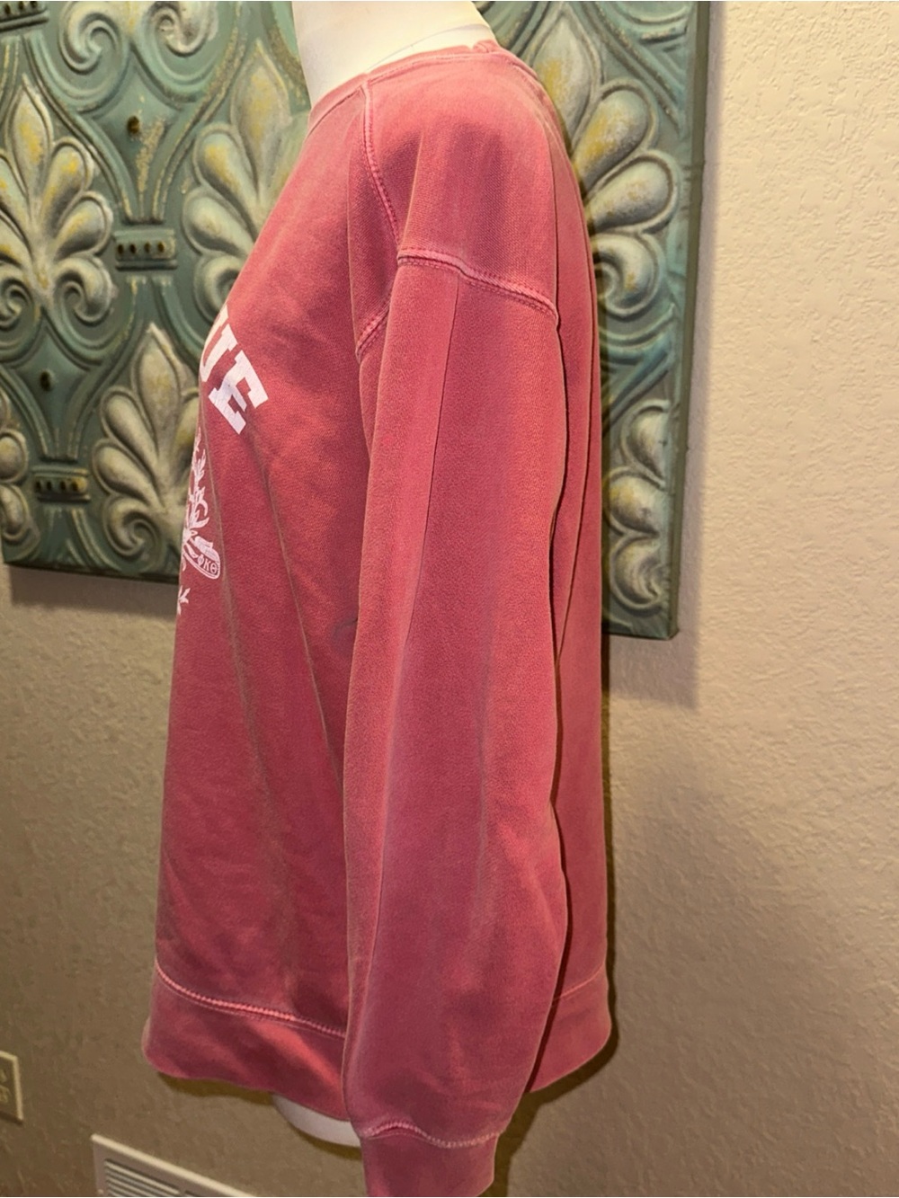 Comfort Colors Greek Week Sweatshirt M Pink Sorority Fraternity Collegiate Crew - Picture 3 of 9